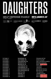 Daughters North American Tour 2018 poster