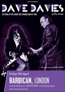 Dave Davies UK live 2014 poster