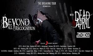 Beyond All Recognition European Tour 2016 poster