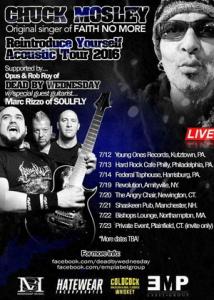 Dead By Wednesday Acoustic Promo Tour 2016 poster