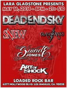 Dead End Sky LA live show 2014 poster