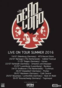 Dead Lord Summer 2016 European Tour poster
