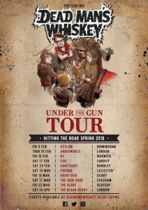 Dead Man’s Whiskey UK Tour 2018 poster