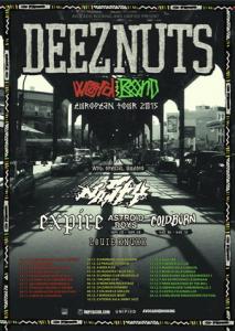 Deez Nuts  Euro Tour 2015 poster