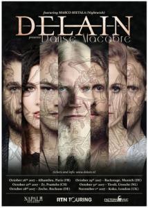 Delain Danse Macabre Tour 2017 poster