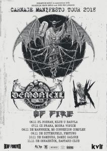 Demonical & Lik Euro Tour 2018 poster