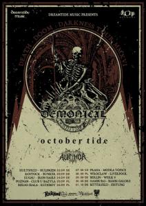 Demonical & October Tide European Tour 2016 poster