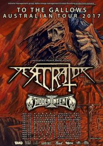 Desecrator Australian Tour 2017 poster