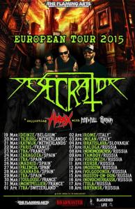 Desecrator Euro - Russian Tour 2015 poster