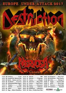 Destruction Euro Tour 2017 poster