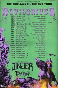 DevilDriver US Tour 2018 poster