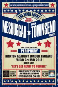 Devin Townsend UK show 2013 poster