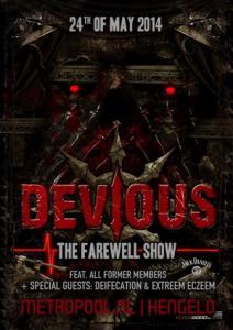Devious farewell show poster