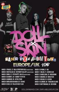 Doll Skin EU & UK Tour 2018 poster