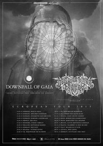 Downfall of Gaia & Der Weg einer Freiheit European tour 2015 poster