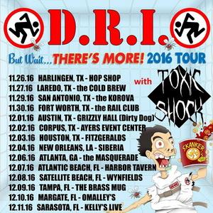 D.R.I. South East Tour 2016 poster
