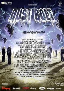 Dust Bolt Euro Tour 2016 poster
