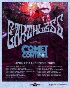 Earthless EU & UK Tour 2018 poster