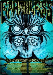 Earthless Euro Tour 2014 poster