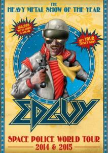 Edguy Space Police World Tour 2014 poster