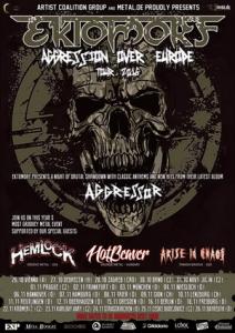 Ektomorf Euro Tour 2016 poster