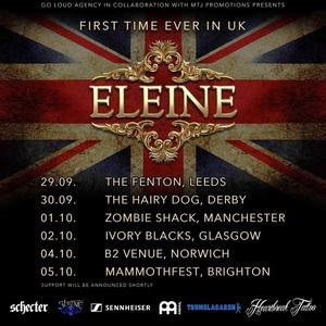 Eleine UK Tour Dates 2018 poster