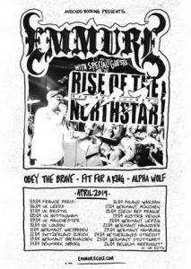 Emmure EU & UK Tour 2019 poster