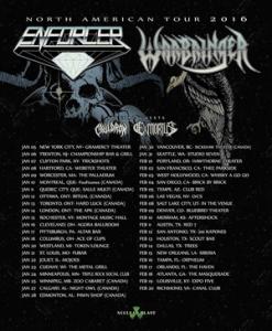 Enforcer North American Tour 2016 poster