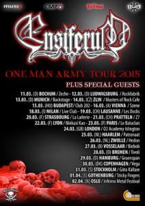 Ensiferum Euro tour 2015 poster