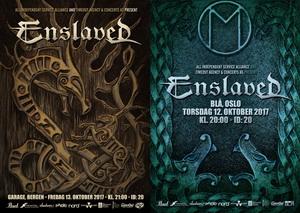 Enslaved special Norway Shows 2017 poster