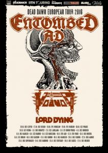 Entombed A.D. Euro Tour 2016 poster