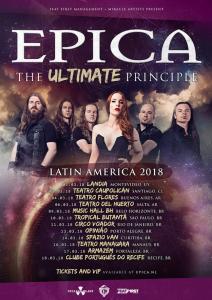 Epica Latin American Tour 2018 poster