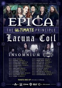Epica North American Tour 2017 poster