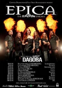 Epica European tour 2014 poster