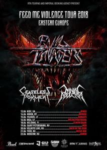 Evil Invaders Tour 2018 poster