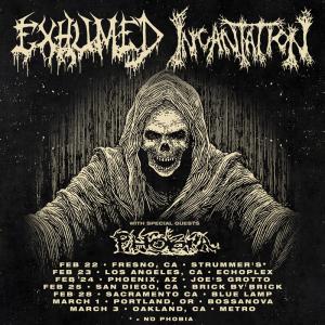 Exhumed and Incantation US Tour 2018 poster