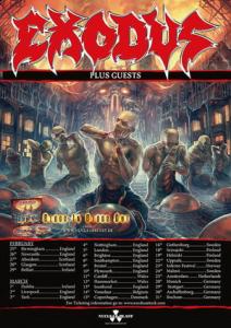 Exodus Euro Tour 2016 poster