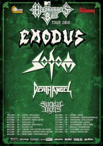 MTV Headbangers Ball Tour 2018 poster