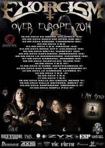Exorcism European tour 2014 poster