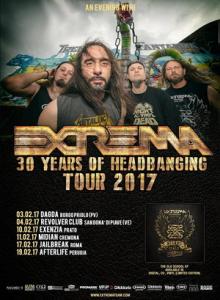 Extrema Italian Tour 2017 poster