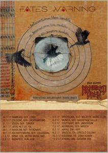 Fates Warning Euro Tour 2017 poster