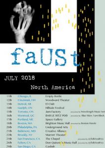 faUSt North American Tour 2018 poster