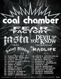 Fear Factory tour 2015 poster