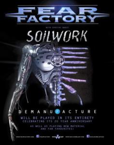 Fear Factory US Tour 2016 poster