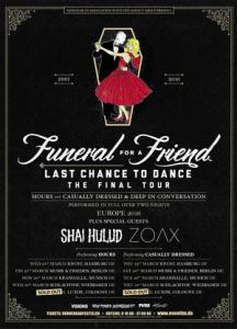 Funeral For A Friend & Zoax 2016 Tour poster