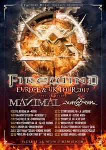 Firewind European & UK Tour 2017 poster