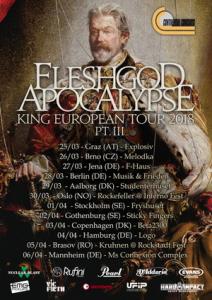 Fleshgod Apocalypse Euro Tour 2018 poster