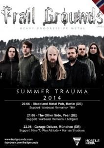 Frail Grounds European Summer shows 2014 poster