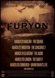 Furyon UK Tour 2015 poster