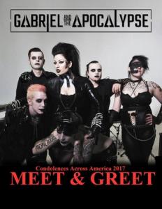 Gabriel And The Apocalypse North American Tour 2017 poster